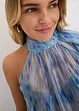 One-Shoulder Chiffonbluse, bonprix