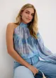 One-Shoulder Chiffonbluse, bonprix