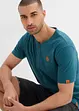 Lot de 2 T-shirts col tunisien 100% coton, bonprix