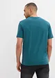 Lot de 2 T-shirts col tunisien 100% coton, bonprix