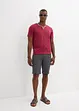 T-shirt col tunisien, 100% coton, bonprix