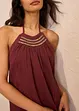 Robe à bretelles, effet froissé, bonprix