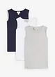 Lot de 3 débardeurs coton, bonprix
