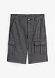 Short cargo long en chambray, Regular, bonprix