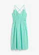 Robe midi 100% coton à fines bretelles, bonprix