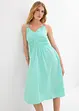 Robe midi 100% coton à fines bretelles, bonprix