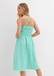 Robe midi 100% coton à fines bretelles, bonprix