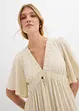 Maxi-Stufenkleid aus fließender Viskose, bonprix
