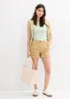 Short en twill, taille haute, bonprix