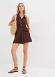 Short en crêpe texturé avec taille élastiquée, bonprix