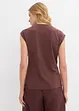 T-shirt cache-cœur en viscose mélangée, bonprix