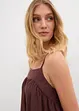Robe à fines bretelles en viscose mélangée, bonprix