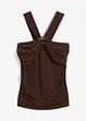 Neckholder-Top mit gehämmerter Deko-Schnalle, bonprix