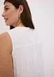 Robe longue en coton avec fronces, bonprix
