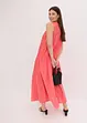 Robe longue en coton avec fronces, bonprix