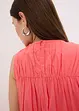 Robe longue en coton avec fronces, bonprix