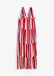 Robe rayée à bretelles en viscose texturée, bonprix