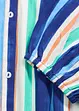 gestreiftes Kaftan-Kleid aus strukturierter Viskose, bonprix