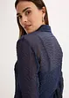 transparente Bluse mit Struktur, bonprix