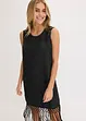 Robe courte à franges, bonprix