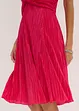 Minikleid aus glänzendem Material mit Plissee, bonprix