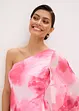 One-Shoulder-Kleid aus feinem Chiffon, bonprix