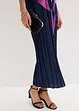 Bandeau-Kleid aus glänzendem Satin mit Plisse, bonprix