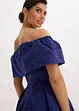 Carmen-Kleid aus glänzendem Jacquard, bonprix