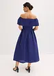 Carmen-Kleid aus glänzendem Jacquard, bonprix
