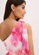 One-Shoulder-Kleid aus glänzendem Satin, bonprix