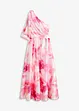 One-Shoulder-Kleid aus glänzendem Satin, bonprix