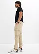 Regular Fit Schlupf-Cargohose, Straight, bonprix