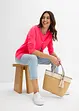 Gilet en maille, col rond, bonprix