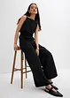 Pantalon large en maille piquée, bonprix