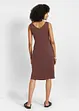 Jerseykleid mit Schlitz aus reiner Bio-Baumwolle, bonprix