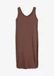 Jerseykleid mit Schlitz aus reiner Bio-Baumwolle, bonprix