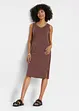 Jerseykleid mit Schlitz aus reiner Bio-Baumwolle, bonprix