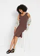 Jerseykleid mit Schlitz aus reiner Bio-Baumwolle, bonprix