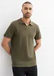Polo en coton texturé, bonprix