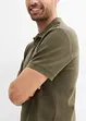 Polo en coton texturé, bonprix