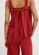 Blusentop mit Bindedetail hinten aus Viskose-Mix, bonprix