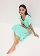Chemise de nuit avec empiècement plissé, bonprix