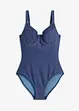 Maillot 1 pièce à armatures, aspect jean, bonprix