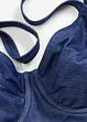 Maillot 1 pièce à armatures, aspect jean, bonprix