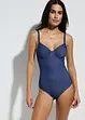 Maillot 1 pièce à armatures, aspect jean, bonprix