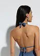 Maillot 1 pièce à dos nu, aspect jean, bonprix