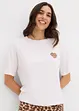 T-shirt raccourci à épaules descendues, bonprix