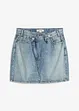 Jupe en jean à fermeture décalée asymétrique, bonprix