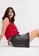 Jeansrock mit asymmetrischem Bund, bonprix