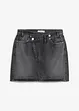 Jeansrock mit asymmetrischem Bund, bonprix